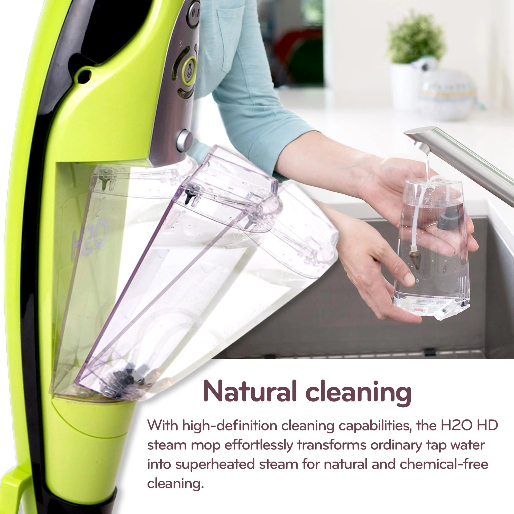 H2O HD Steam Mop and Handheld Steam Cleaner