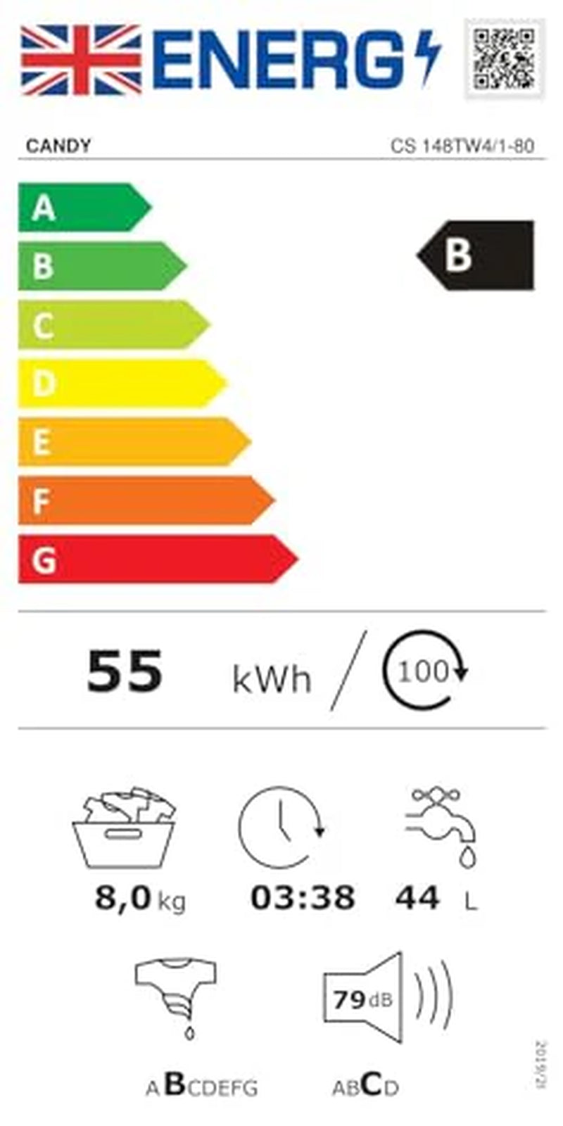 Candy Freestanding Washing Machine
