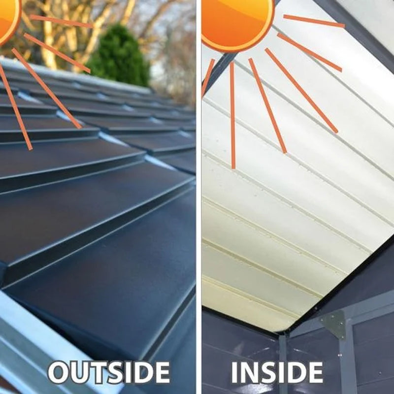 6′ X 3′ Palram Canopia Grey Skylight Plastic Shed (1.85M X 0.9M)