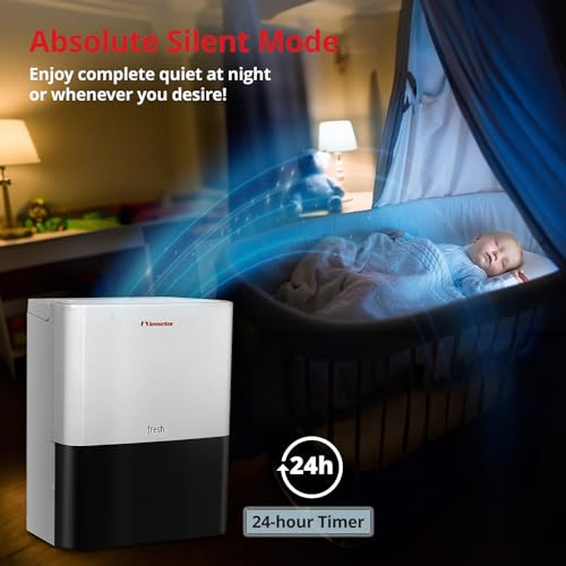 12L/Day Dehumidifier Inventor Fresh, Silent