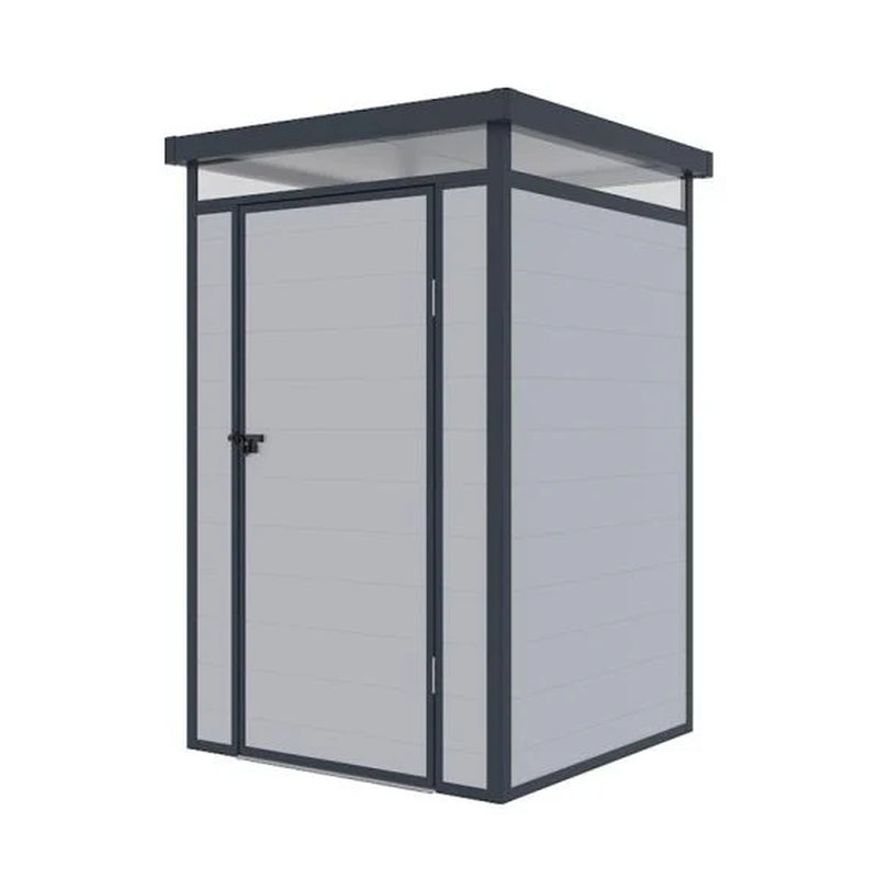 4′ X 4′ Lotus Curo Grey Plastic Shed (1.31M X 1.31M)