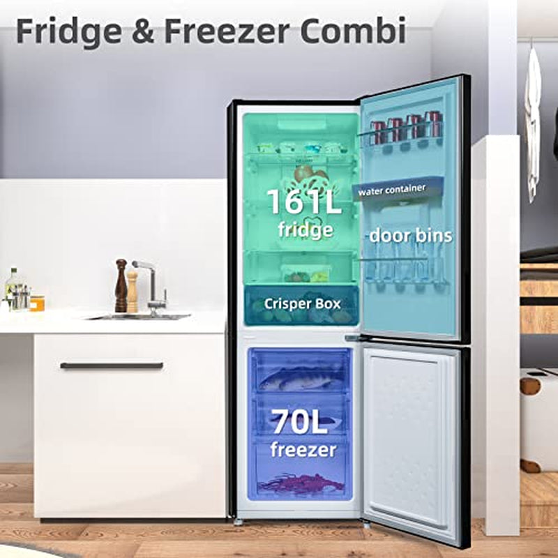 Chiq FBM228NE4DEU, Fridge Freezer 70/30, 231L