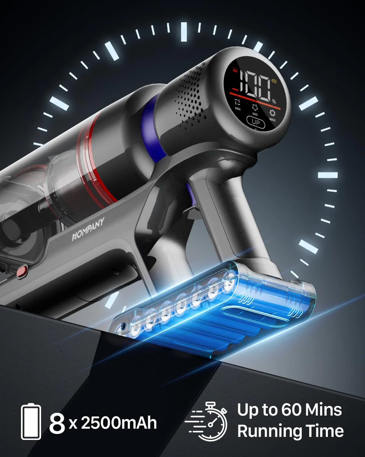 HOMPANY Cordless Vacuum Cleaner