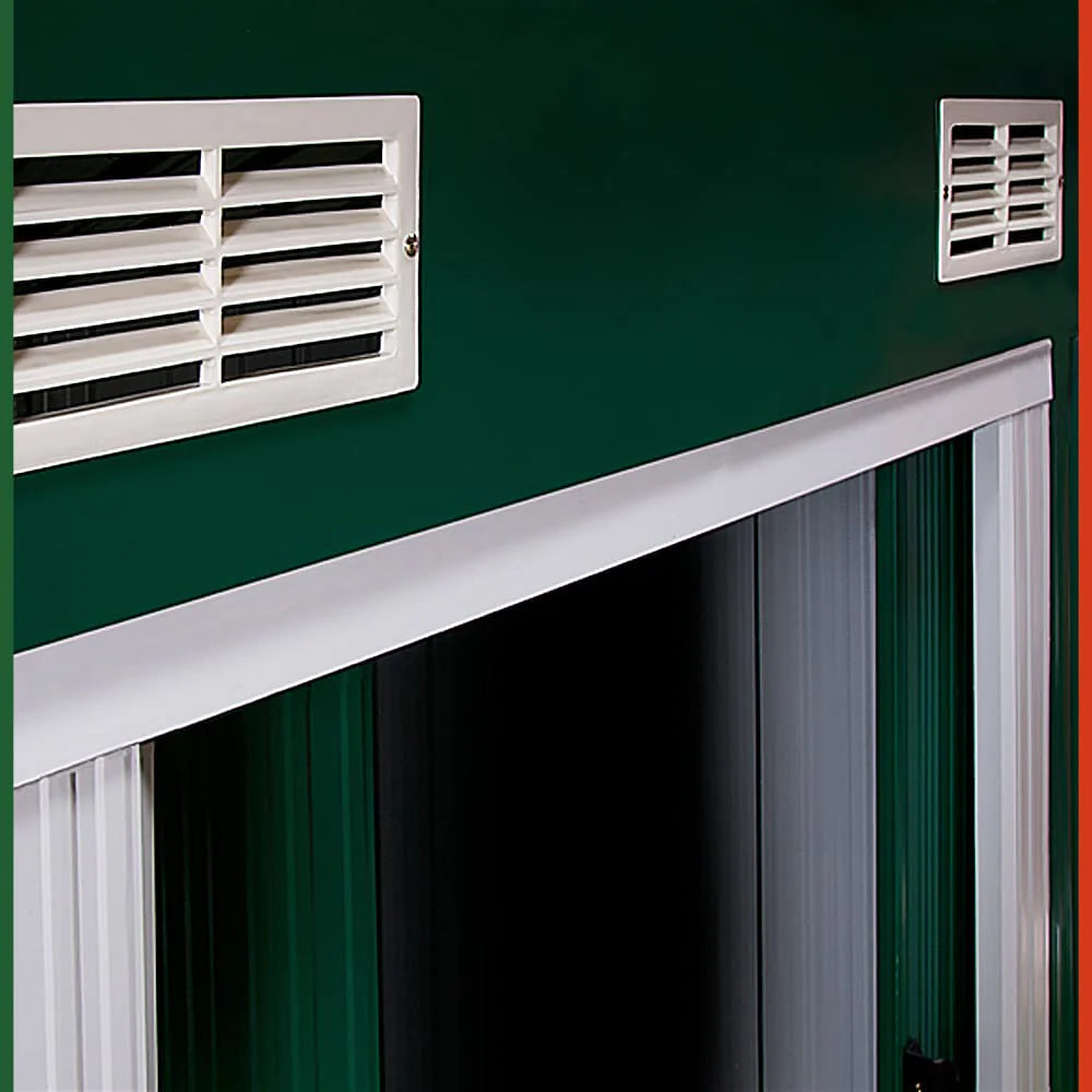 Gardebruk Garden Metal Tool Shed Green 6X4 FT