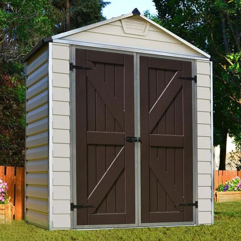 6′ X 3′ Palram Canopia Tan Skylight Plastic Shed (1.85M X 0.9M)