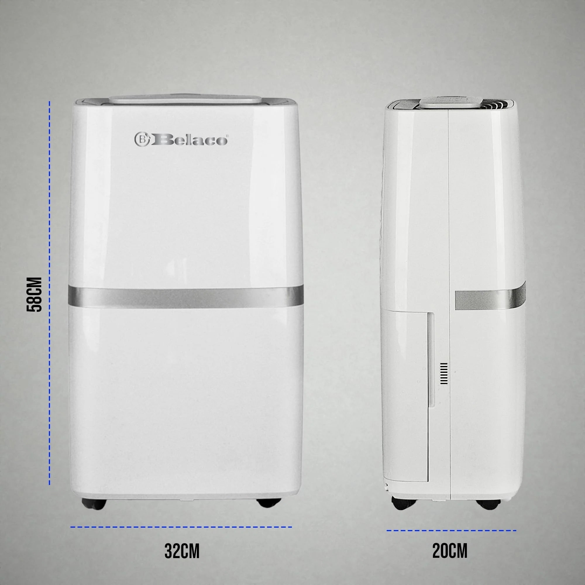 Belaco 20L/Day Dehumidifier, Portable Dehumidifiers for Home