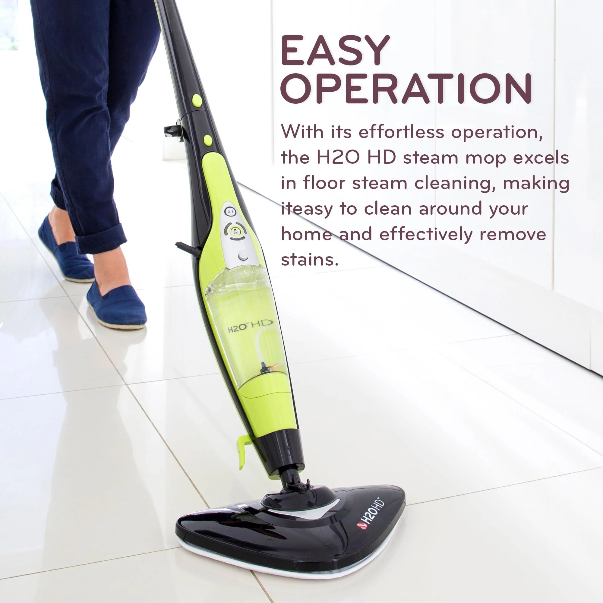 H2O HD Steam Mop and Handheld Steam Cleaner