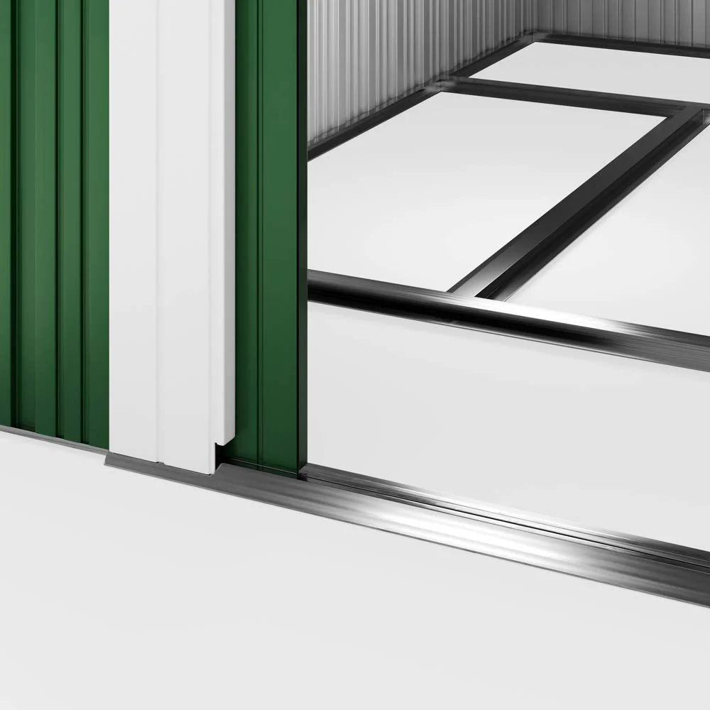 Gardebruk Garden Metal Tool Shed Green 6X4 FT